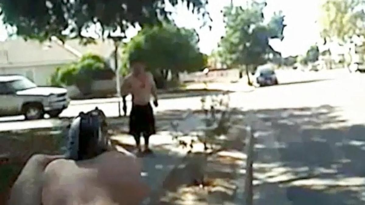 Screen grab from body cam video released Thursday, March 24, 2016, of the fatal shooting of Freddy Centeno by Fresno police in September 2015. Lawyers for Centeno’s family released the video and filed a lawsuit against the Fresno Police Department.