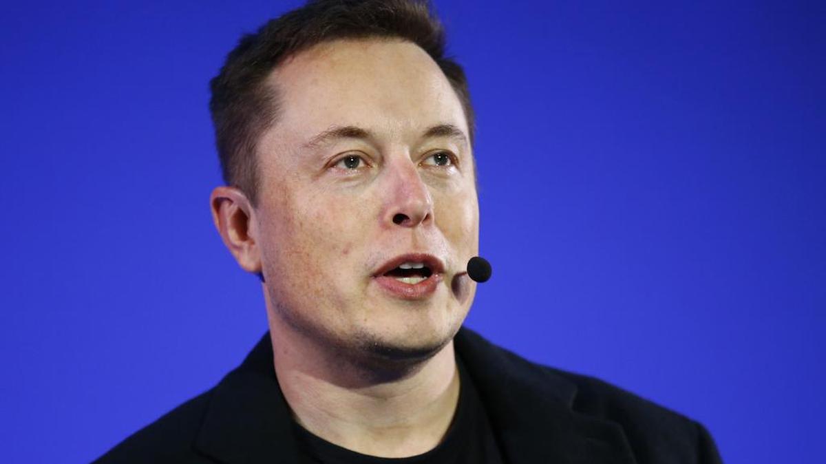 Tesla Motors Inc. CEO Elon Musk delivers a speech at the Paris Pantheon Sorbonne University as part of the United Nations Climate Change Conference in Paris.