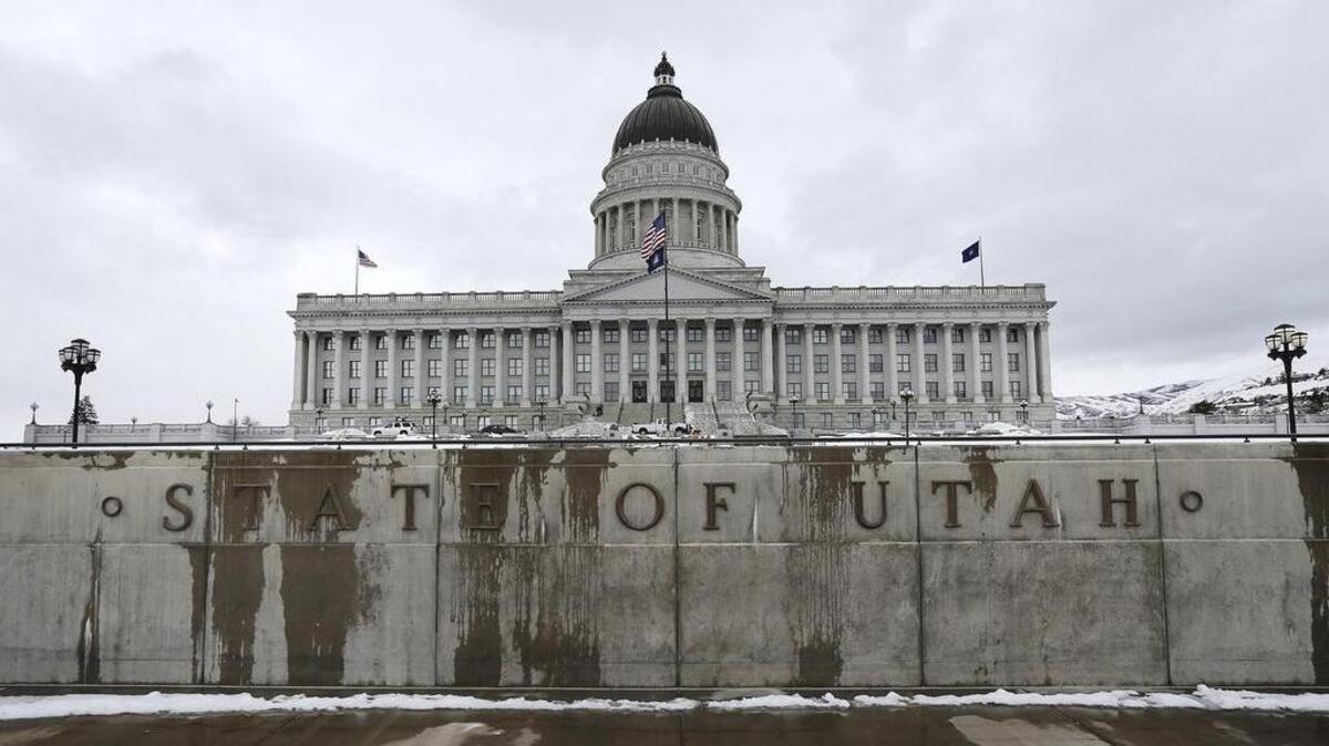 The Utah state Capitol is pictured Monday Jan. 23, 2017, the opening day of the 2017 session in Salt Lake City.