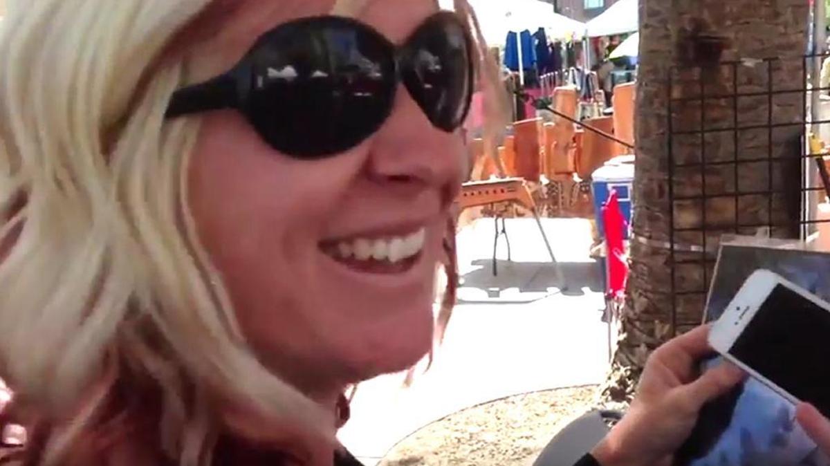Defendant Mandi Stillwell is seen in an image from a 2013 YouTube video. Stillwell has sued a Fresno cosmetic surgeon, accused the doctor of wrongdoing in publishing online identifiable photographs of the Stillwell’s bare breasts.