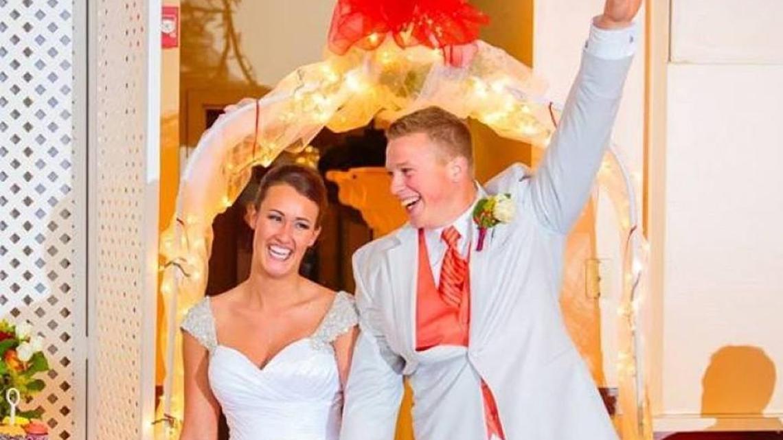 Robert and Joy Herweyer got married in November. Joy is due with their first baby in the next few days. Her husband died in a work accident last week.