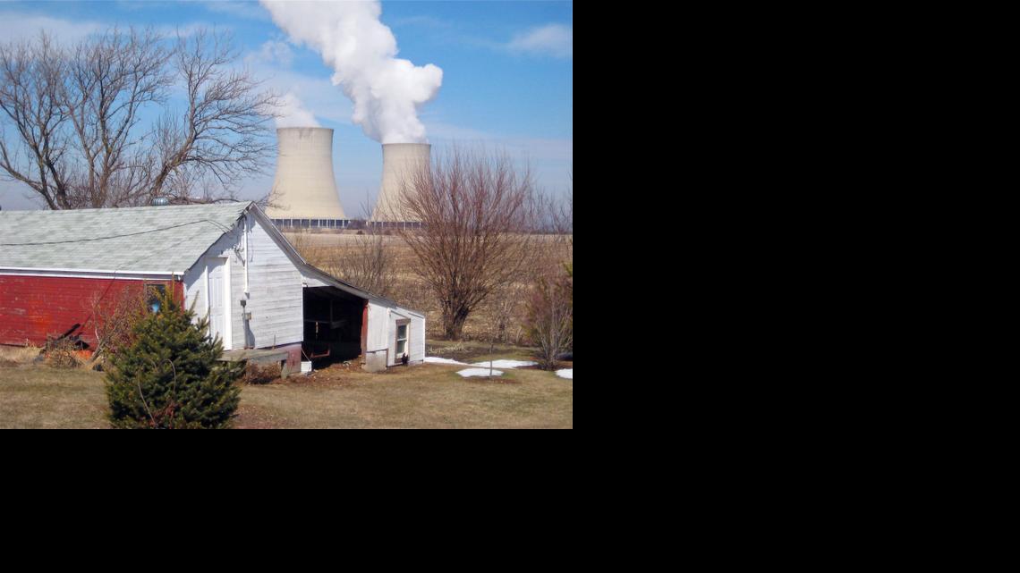 
Steam rises from cooling towers at Exelon Corp.'s nuclear plant in Byron, Ill, on March 16, 2011.
