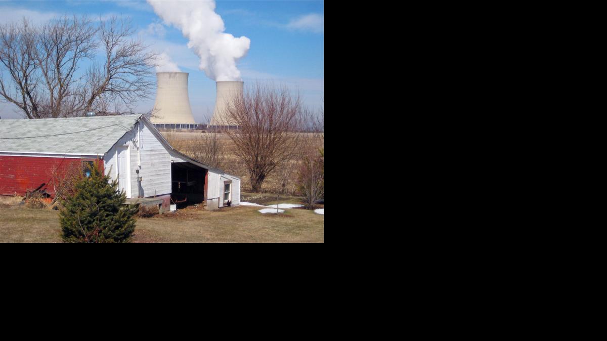 
Steam rises from cooling towers at Exelon Corp.'s nuclear plant in Byron, Ill, on March 16, 2011.
