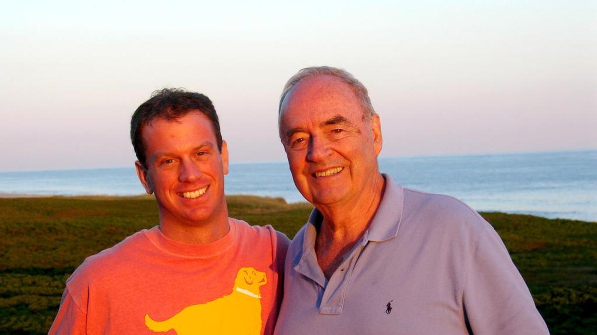Former U.S Sen. Harris Wofford, right, with his fiance, Matthew Charlton, in Nantucket, Mass. Wofford and Charlton are to marry on Saturday, April 30, 2016.