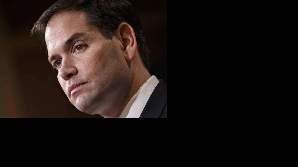 
In this Dec. 17, 2014 file photo, Sen. Marco Rubio, R-Fla., the son of Cuban immigrants, expresses his disappointment in President Barack Obama's initiative to normalize relations between the United States and Cuba, during a news conference at the Capitol in Washington. Long criticized as the party of old white men, Republicans are seeing a diverse group of people step up for possible contention in the 2016 presidential race. This class of contenders could include Rubio and Texas Sen. Ted Cruz who are both Hispanic, Louisiana Gov. Bobby Jindal, the first Indian-American governor in the U.S., Carly Fiorina, a female business leader and Ben Carson, an African-American neurosurgeon. 
