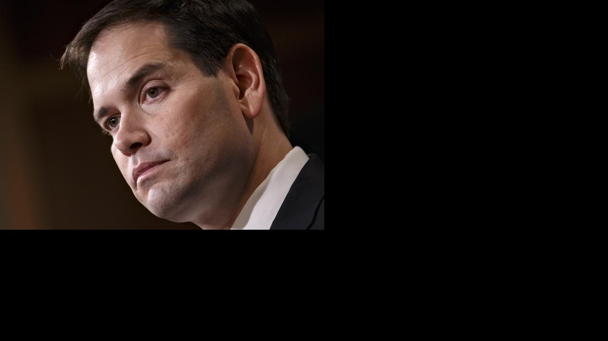 
In this Dec. 17, 2014 file photo, Sen. Marco Rubio, R-Fla., the son of Cuban immigrants, expresses his disappointment in President Barack Obama's initiative to normalize relations between the United States and Cuba, during a news conference at the Capitol in Washington. Long criticized as the party of old white men, Republicans are seeing a diverse group of people step up for possible contention in the 2016 presidential race. This class of contenders could include Rubio and Texas Sen. Ted Cruz who are both Hispanic, Louisiana Gov. Bobby Jindal, the first Indian-American governor in the U.S., Carly Fiorina, a female business leader and Ben Carson, an African-American neurosurgeon. 
