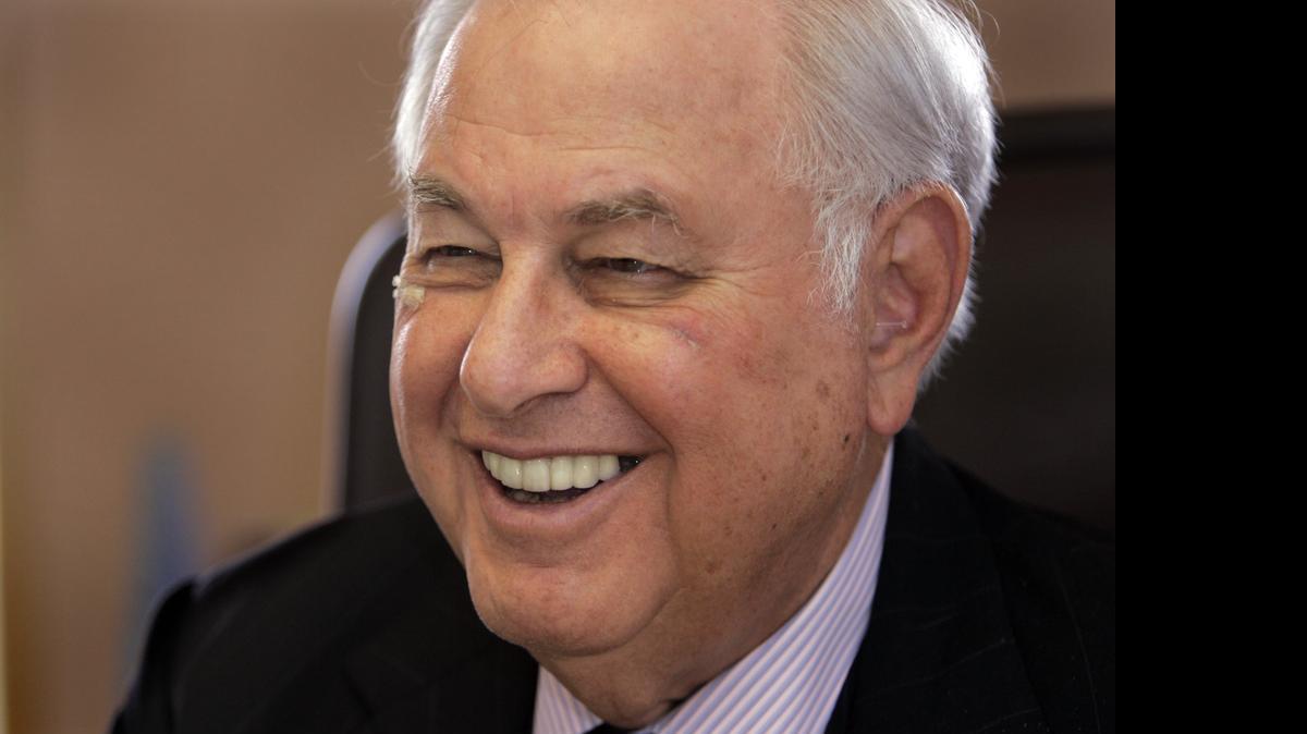
Real estate mogul and Michigan billionaire A. Alfred Taubman is shown in his office in Bloomfield Hills, Mich., on April 4, 2007. Taubman, whose business success and philanthropy were clouded by a criminal conviction late in his career, died April 17, 2015 at his home after a heart attack. 
