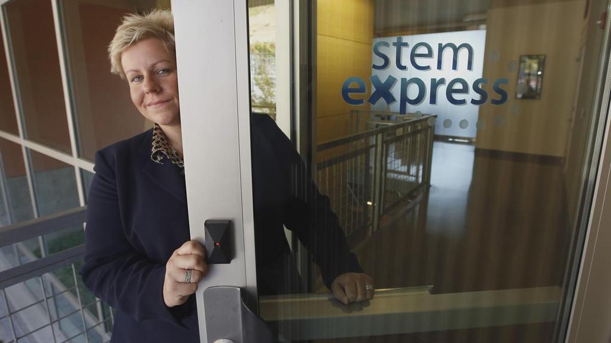
In this photo taken Tuesday, Sept. 8, 2015, Cate Dyer, chief executive officer and founder of StemExpress, poses at the company’s office in Placerville, Calif. StemExpress is a broker in human tissue, which includes the fetal tissue that is at the heart of the Planned Parenthood video controversy.
