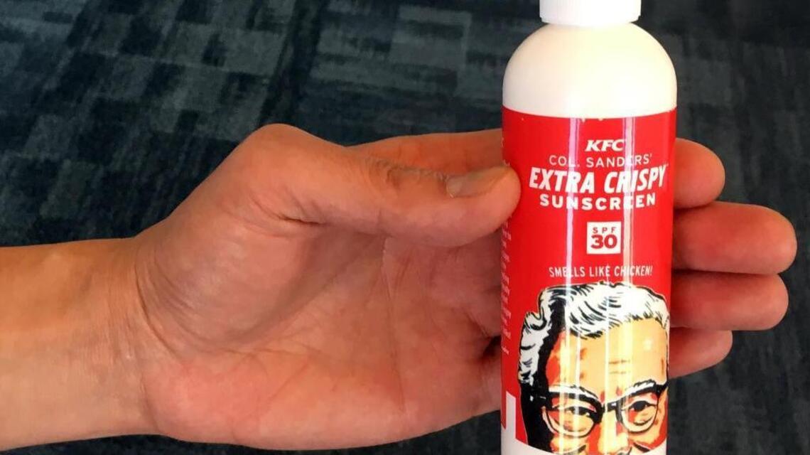 KFC debuts chicken-scented sunscreen. Wait, what?