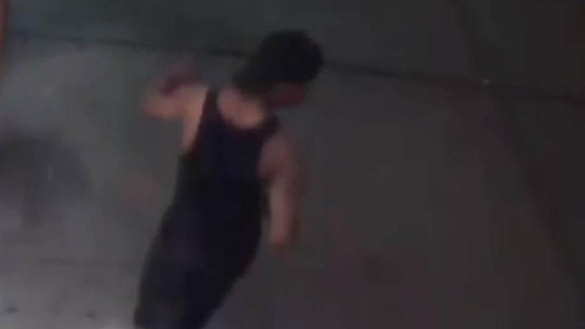 Police in New York are looking for information on this man who may have set a Muslim woman’s clothes on fire over the weekend.