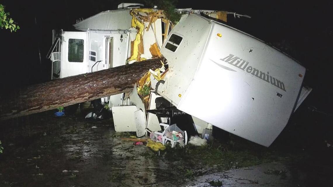 Louisiana storms: Tree falls on RV, kills toddler in Haughton | Miami ...