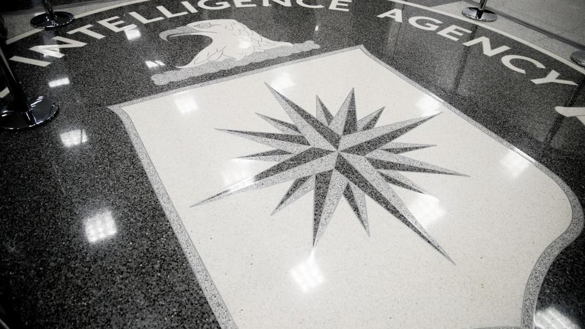 The Central Intelligence Agency has a hacking division to rival that of the National Security Agency, WikiLeaks said Tuesday. The floor of the main lobby of the Central Intelligence Agency in Langley, Va., Jan. 21, 2017.