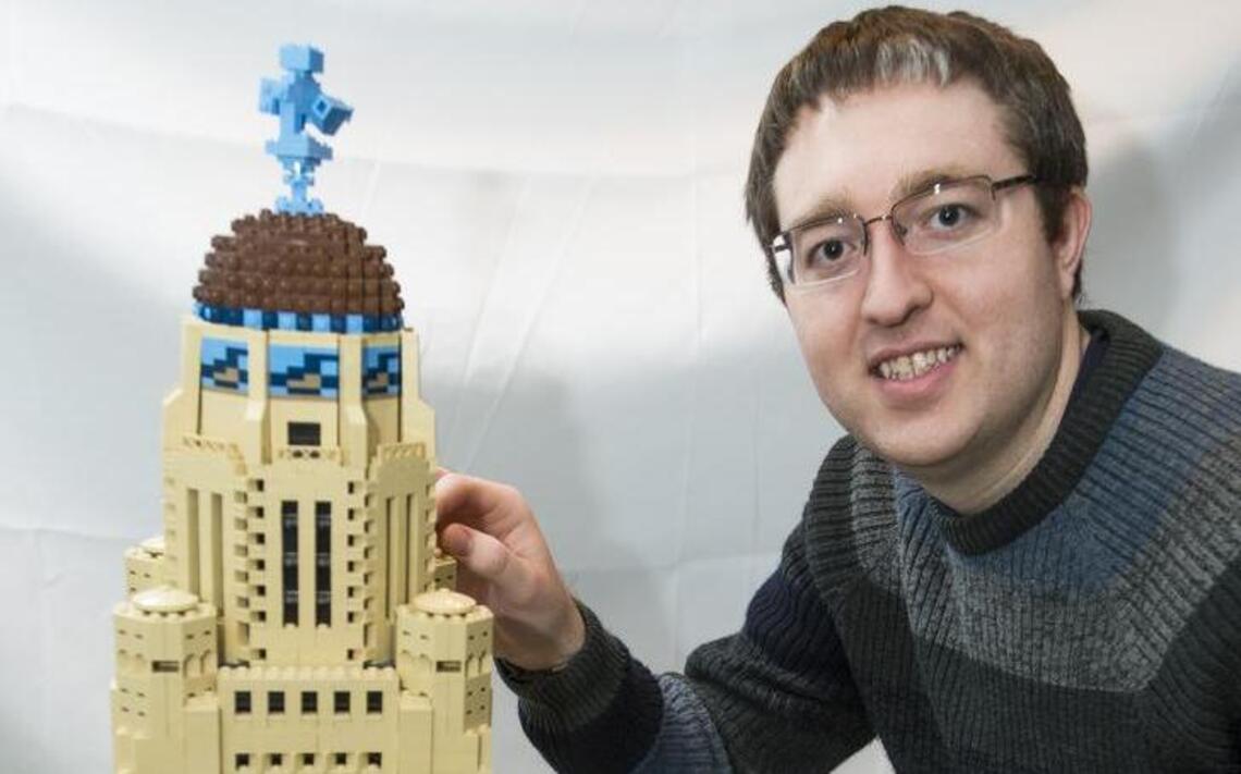 Man creates 25,755-brick Nebraska Capitol with Legos over five years