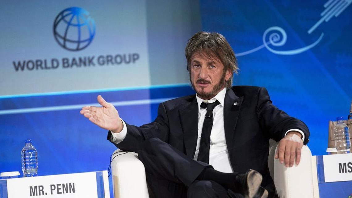 Sean Penn speaks at a forum with young entrepreneurs during the IMF and World Bank annual meeting in Lima, Peru, in October 2015. Late Saturday, Jan. 9, 2016, Rolling Stone magazine published an interview that Joaquin “El Chapo” Guzman gave to Penn in his hideout in Mexico months before his recapture. In the article and interview, Penn describes the complicated measures he took to meet the legendary drug lord.