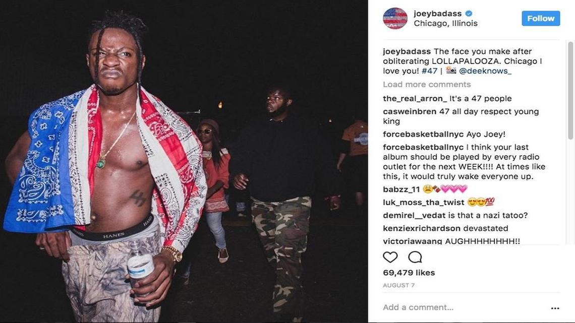 Rapper Joey Bada$$ looked at the eclipse without glasses. Now he’s canceling shows.