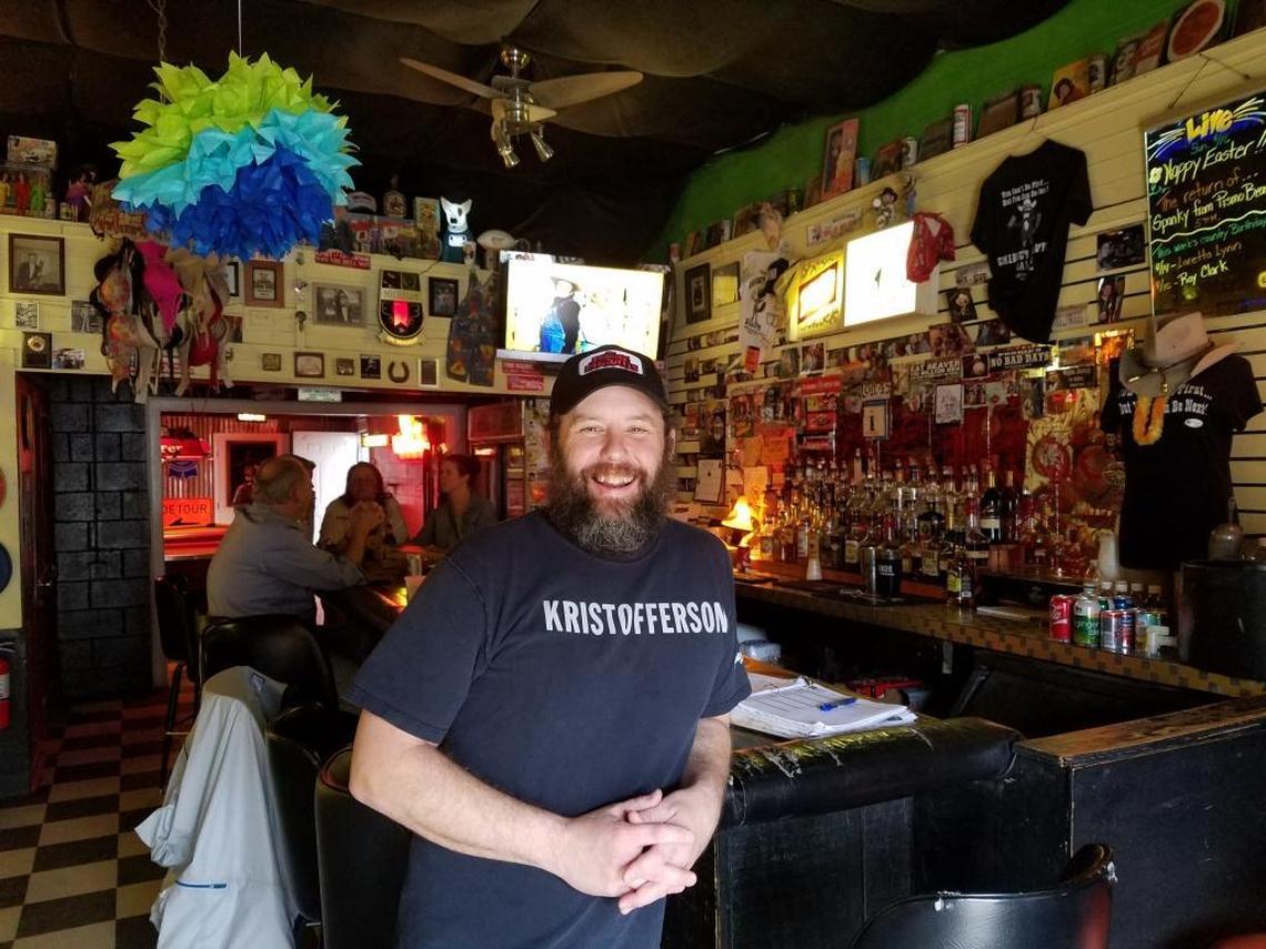 Mark Wilson, co-owner of The Thirsty Beaver: “We don’t feel like going anywhere, I guess.”