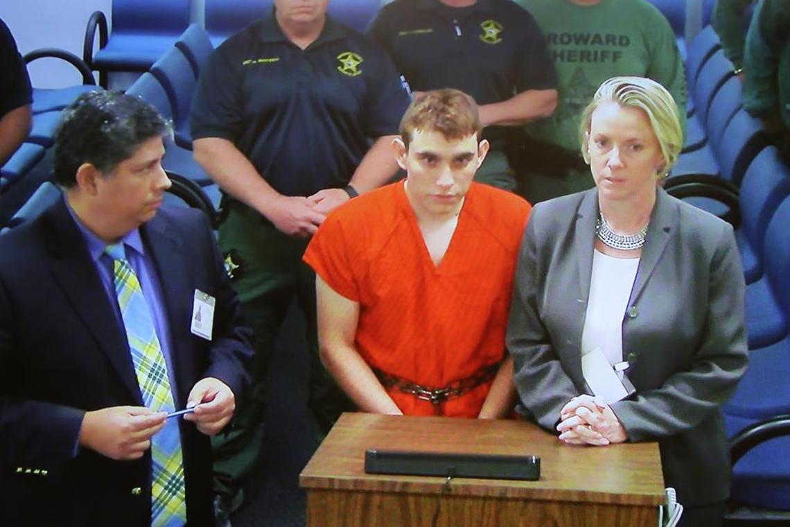 Suspected school shooter Nikolas Cruz makes a video appearance in Broward County court before Judge Kim Theresa Mollica.