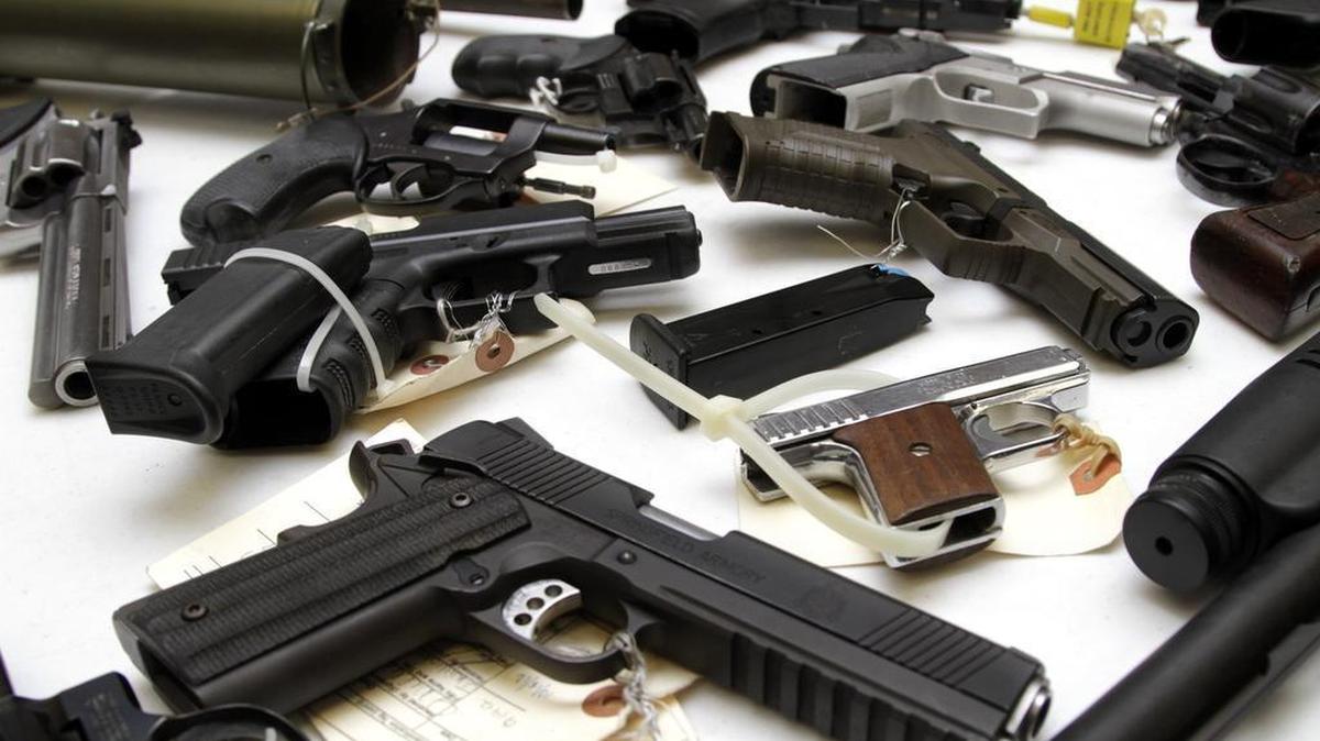 A variety of semi-automatic rifles, handguns, shotguns and military-style weapons are in custody at the Muscogee County Sheriff's Office.