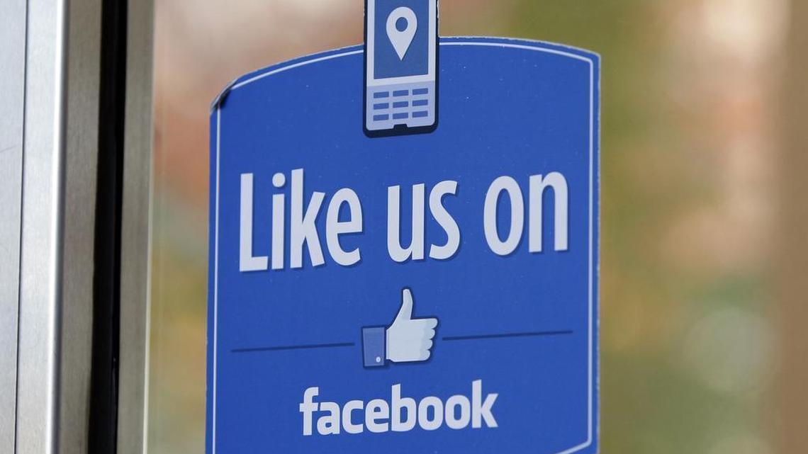 This sign, posted outside Facebook headquarters in 2011, depicts the symbol with which users give their approval to each others' posts. Now Facebook has disclosed that a Russian company linked to a Kremlin intelligence operation bought sponsored ads targeting voters during the 2016 presidential campaign.