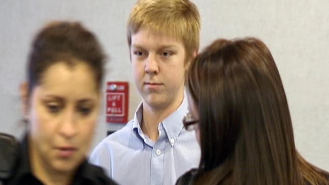 In this December 2013 image taken from a video by KDFW-FOX 4, Ethan Couch is seen during his court hearing in Fort Worth, Texas. The family of Couch, who killed four people in a drunken wreck, have reached a settlement of more than $2 million with the family of a teenage boy left disabled in the accident. Long before Ethan Couch and his family became notorious for using an “affluenza” defense in his deadly drunken driving crash, they had multiple run-ins with the law, each time flouting authority or relying on their wealth to get them out of trouble.