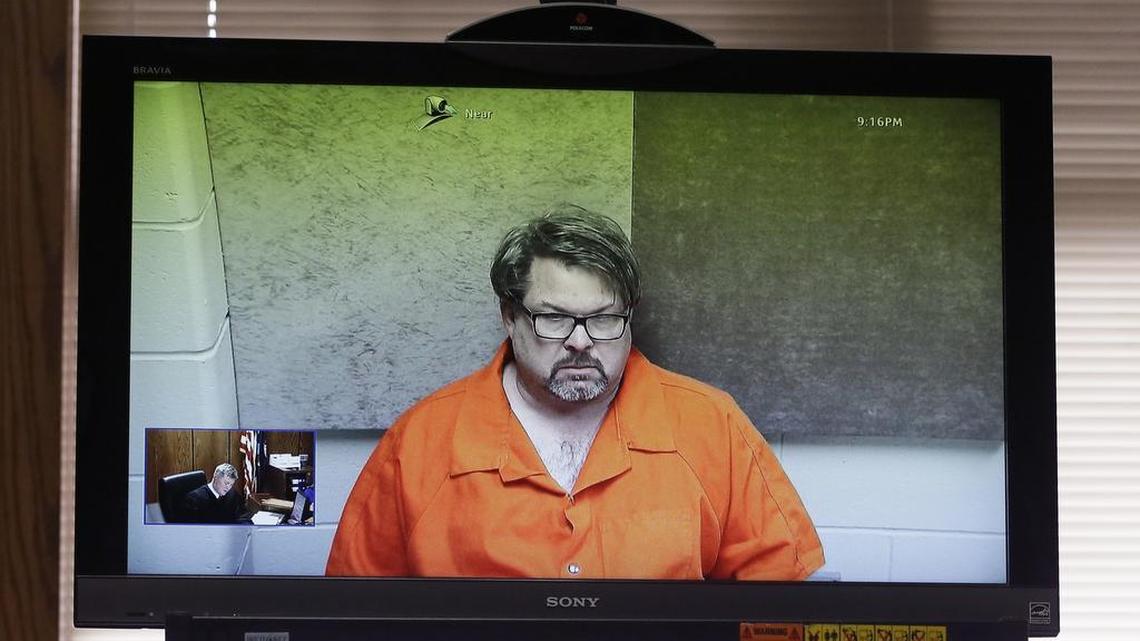 Jason Dalton, of of Kalamazoo, Mich., is arraigned Monday via video before Judge Christopher T. Haenicke, Monday, Feb. 22, 2016, in Kalamazoo, Mich. Investigators say they are baffled. Neighbors are totally bewildered. All around this traumatized city, residents wonder whether they will ever learn why Dalton allegedly gunned down random strangers while picking up fares for Uber.