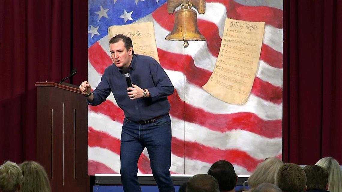 Republican presidential candidate, Sen. Ted Cruz, R-Texas, speaks at the South Carolina Tea Party Convention in Myrtle Beach, S.C., on Saturday, Jan. 16, 2016.
