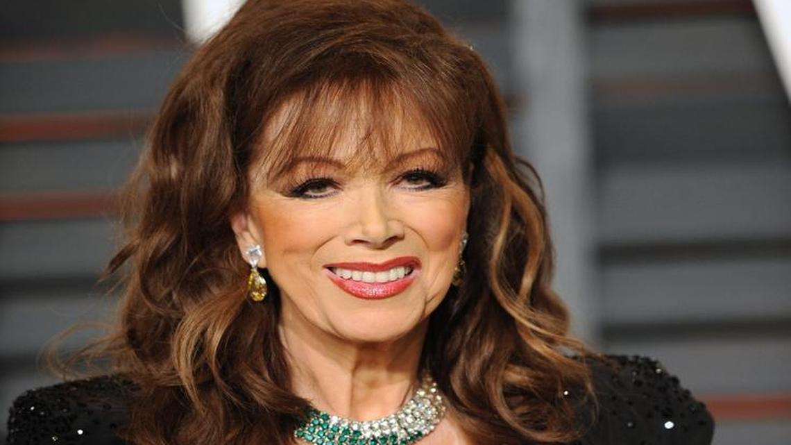 
Author Jackie Collins arrives at the 2015 Vanity Fair Oscar Party n Beverly Hills, Calif., on Feb. 22.
