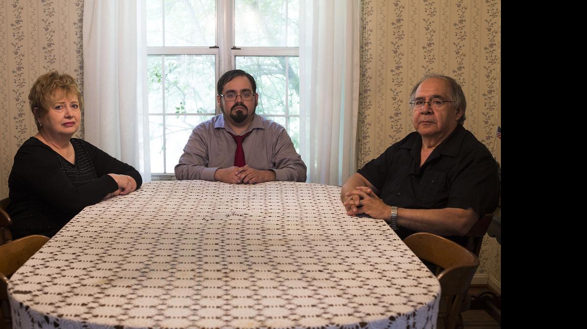 
William Moreno, 32, with his parents, Sharon and Richard Moreno, at their home in Sterling, Va. Three years ago, William Moreno discovered Fairfax Underground, a freewheeling digital watercooler with 1.5 million users. He has a mild form of autism and suffers from major depression. His parents said a Web forum was a natural fit for someone who finds it painful to socialize in the real world. He posted some offensive comments and earned the ire of some users. Their retribution has been relentless.
