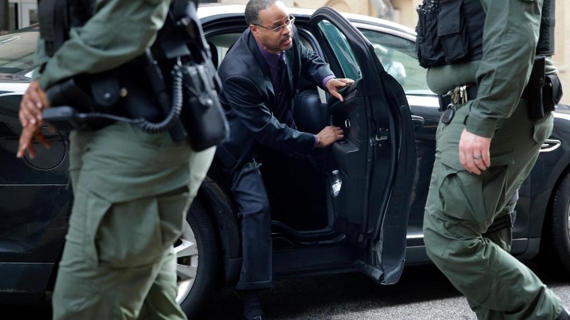 Officer Caesar Goodson, one of six Baltimore city police officers charged in connection to the death of Freddie Gray, was found not guilty Thursday.