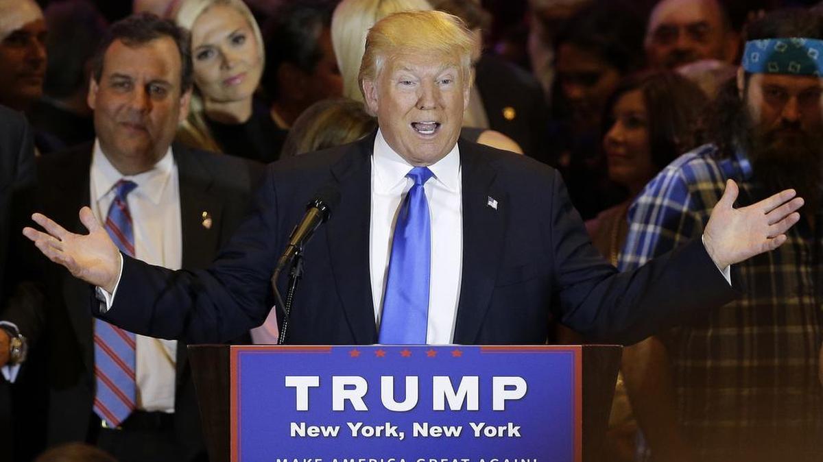 “Frankly, if Hillary Clinton were a man, I don’t think she’d get 5 percent of the vote. The only thing she’s got going is the women’s card,” Donald Trump said. “And the beautiful thing is, women don’t like her.”
