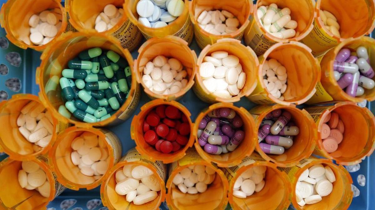 File photo of prescription pills at an independent drugstore in North Carolina.