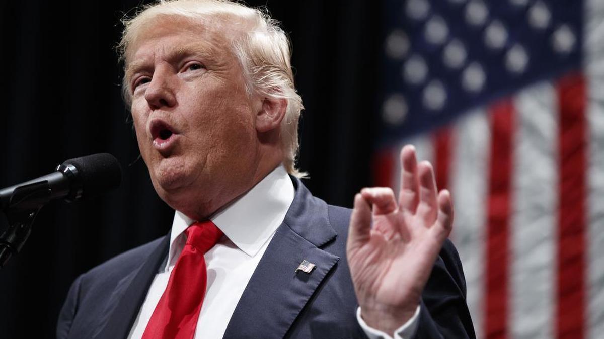 Republican presidential candidate Donald Trump speaks during a campaign rally, Wednesday, Sept. 21, 2016, in Toledo, Ohio. One of his county campaign chairs in Ohio told the Guardian, “If you’re black and you haven’t been successful in the last 50 years, it’s your own fault.”