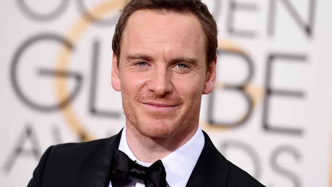 Michael Fassbender arrives at the 73rd annual Golden Globe Awards on Sunday at the Beverly Hilton Hotel in Beverly Hills, Calif.
