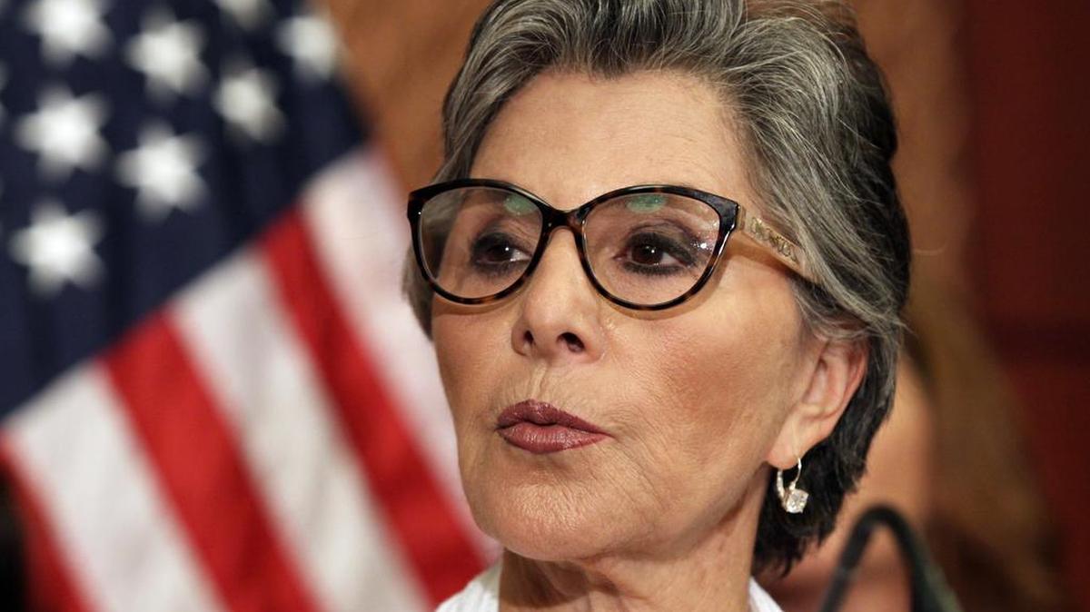 
Sen. Barbara Boxer,. D-Calif., speaks to reporters on Planned Parenthood on Monday on Capitol Hill in Washington. The Senate blocked a Republican drive Monday to terminate federal funds for Planned Parenthood, setting the stage for the GOP to try again this fall amid higher stakes 
