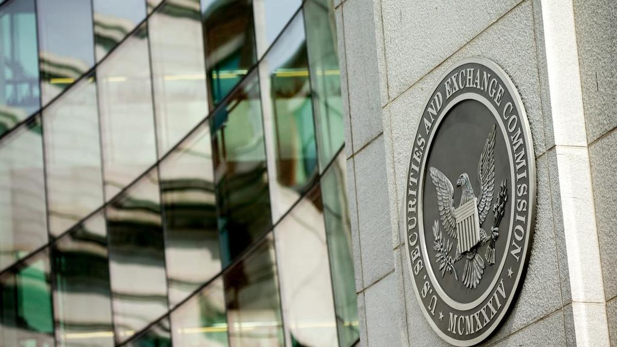 This Friday, June 19, 2015, photo shows the U.S. Securities and Exchange Commission building, in Washington.