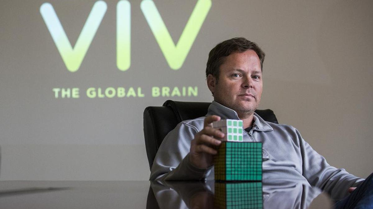 Dag Kittlaus and his team previously built Siri, which was acquired by Apple in 2010. “If this is Siri,” Kittlaus said, referring to a three-by-three Rubik’s cube, “then this is Viv,” he said as he held a 10-by-10 Rubik’s cube.