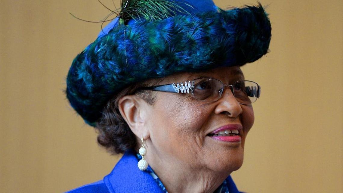 North Carolina Congresswoman Alma Adams during an economic forum discussing the challenges and opportunities for women in North Carolina on March 24, 2016, at UNC Charlotte Center City.