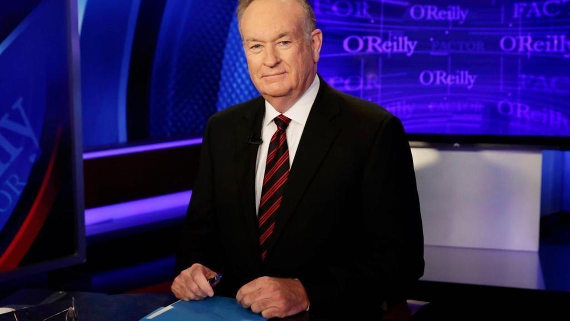 Host Bill O'Reilly of "The O'Reilly Factor" program, on the Fox News Channel, poses for photos in New York in 2015.