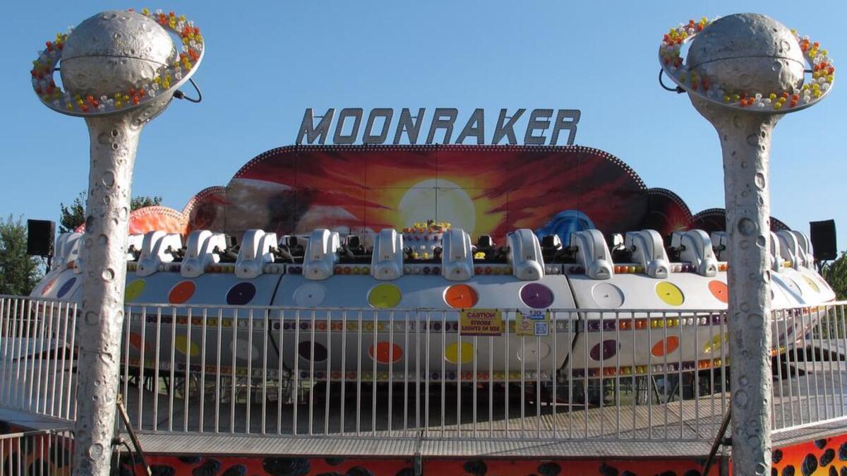 The Moonraker ride sits idle after several riders were taken to hospitals after it shut down at the Delta Fair in Memphis, Tenn., on Saturday, Sept. 3, 2016. Matt Snyder, the fair’s safety director, said the ride’s computer detected a problem and immediately began a safety shutdown, but as it began to descend, the operator panicked and pressed a manual override button that released the safety restraints before it settled into its cradle.