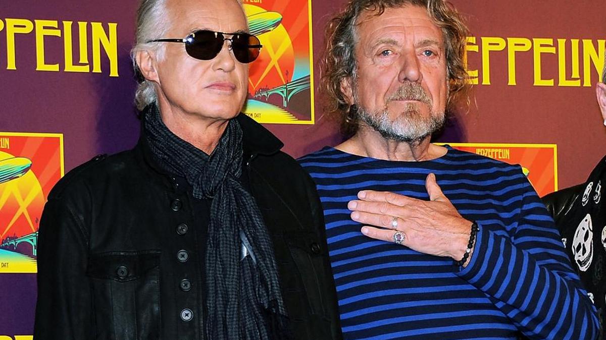 Led Zeppelin guitarist Jimmy Page, left, and singer Robert Plant, shown in 2012, both testified Tuesday in a copyright lawsuit over the song “Stairway to Heaven.” Plant testified that he and Page were talking around a fire 45 years ago and toying with a lyrical couplet evocative of the culture and mystic scenery of the Welsh countryside.