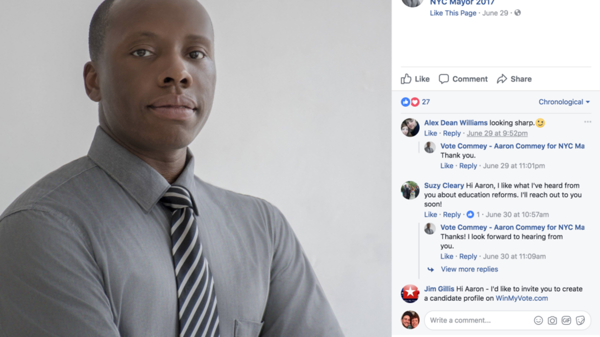 Aaron Commey is running for mayor of New York City — 17 years after attempting to hijack a plane.