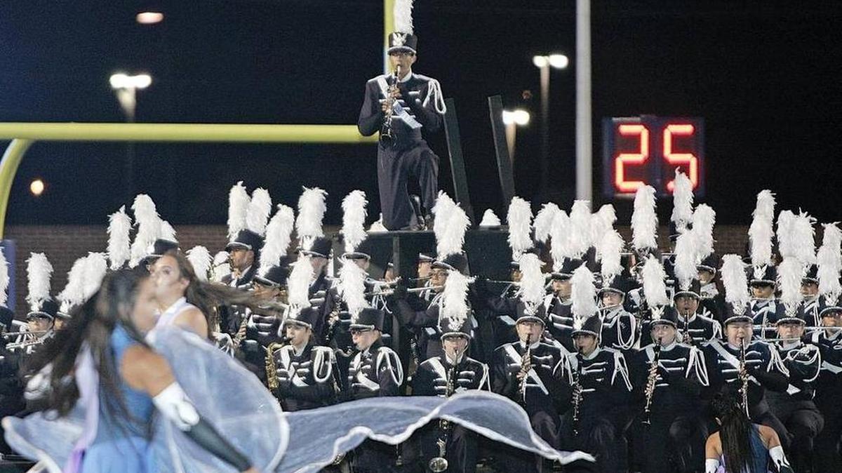 L.D. Bell’s band, shown here during a recent halftime show.