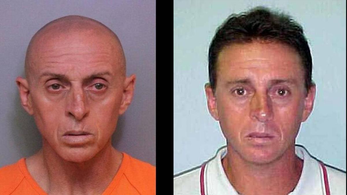 Margarito Padilla, as photographed by the Polk County Sheriff’s Office, left, and the Florida Department of Corrections