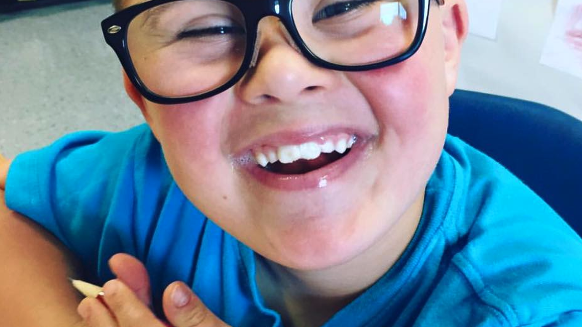 Jennifer Kiss-Engele shared an open letter to another mother on Facebook with this smiling photo of her son, Sawyer, who has Down Syndrome.