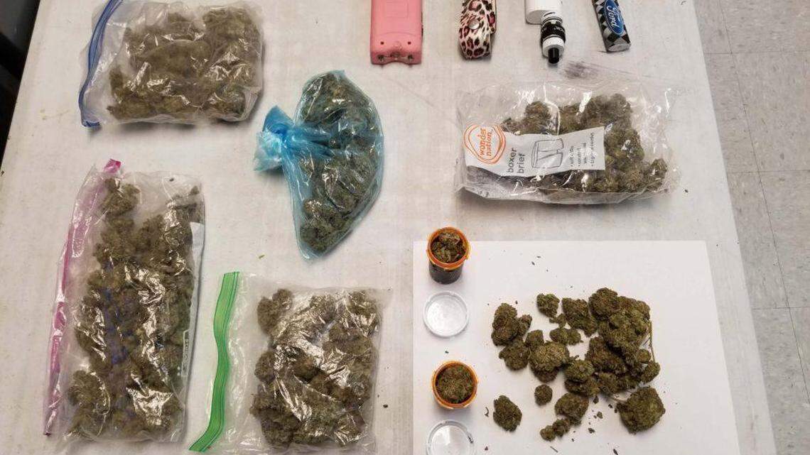 More than half a pound of suspected marijuana was found on a bus at a middle school, according to the Colleton County, South Carolina, Sheriff's Office