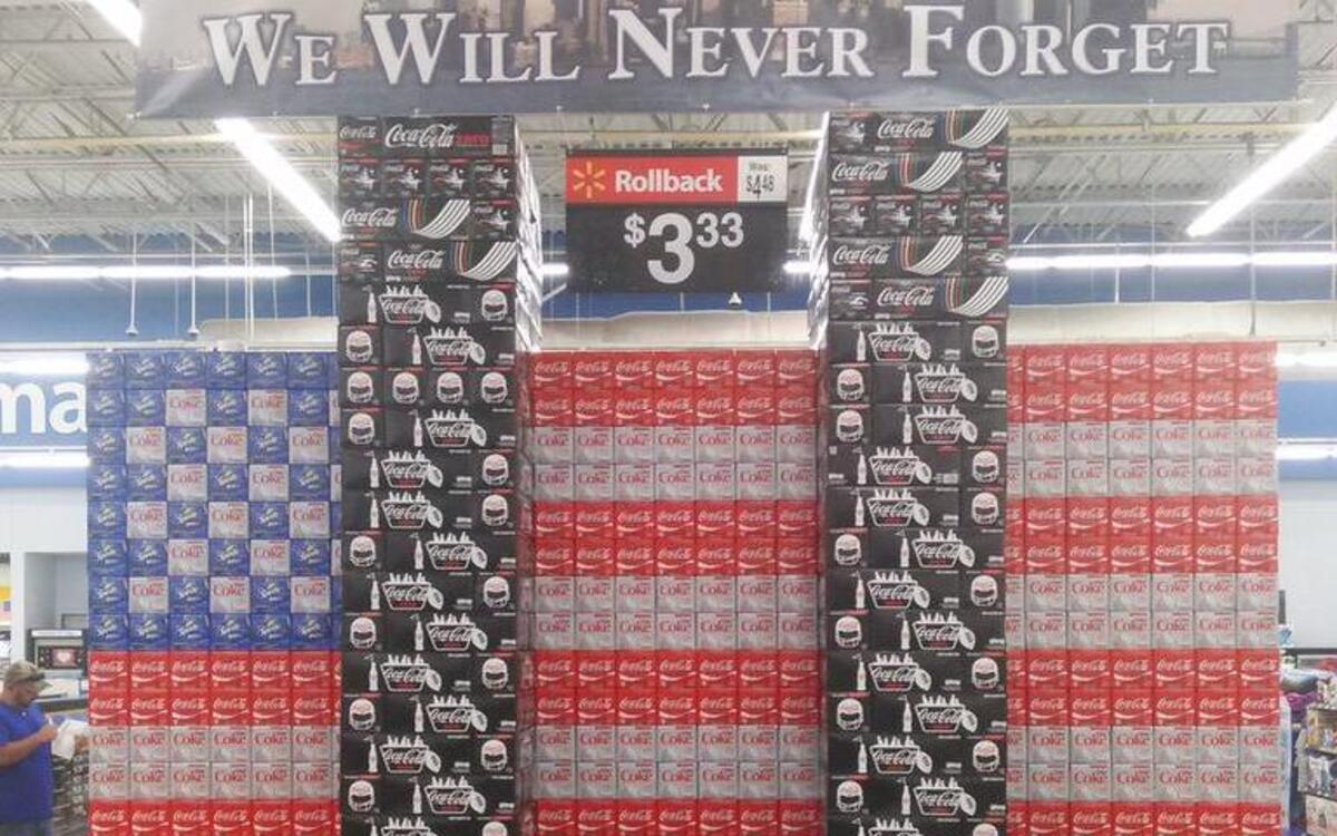 Shawn Richard was on vacation in Panama City, Florida with his girlfriend when he saw this display in a Walmart and snapped a photo.