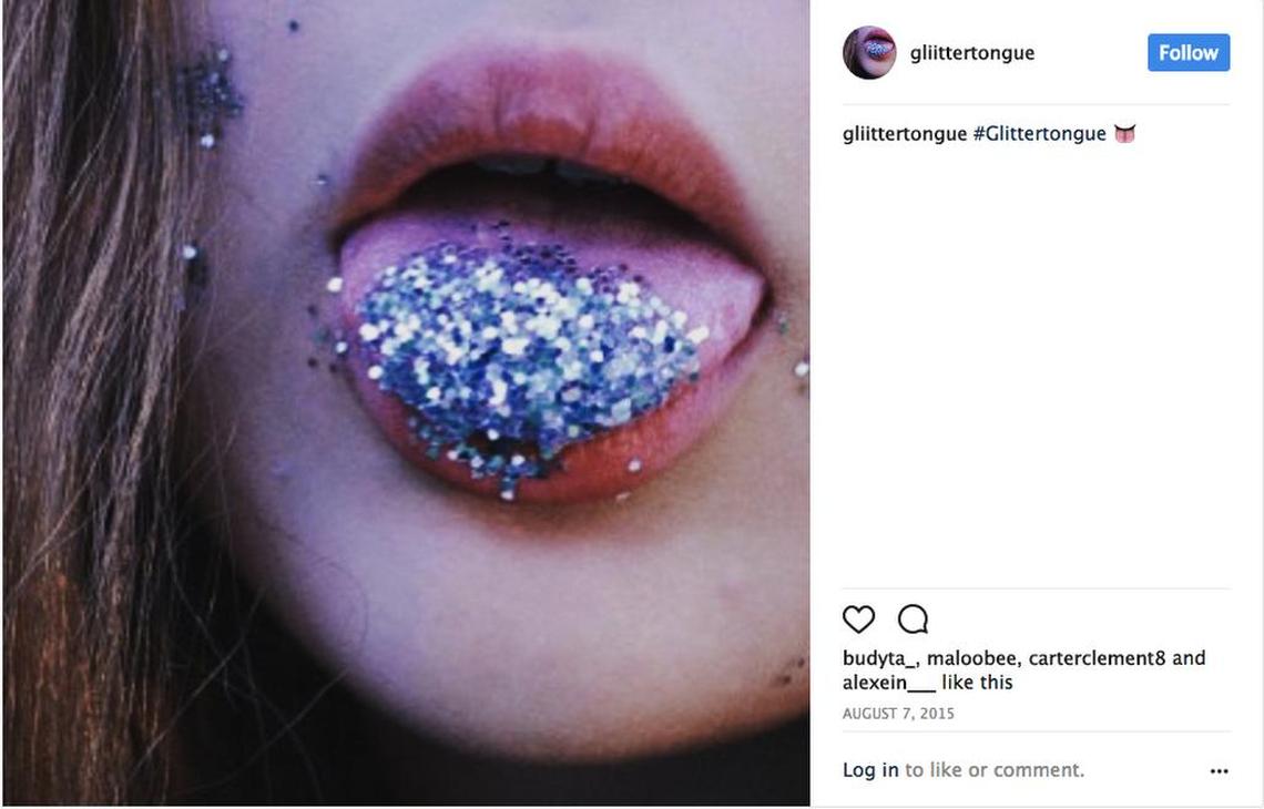 Doctors recommend using edible glitter.