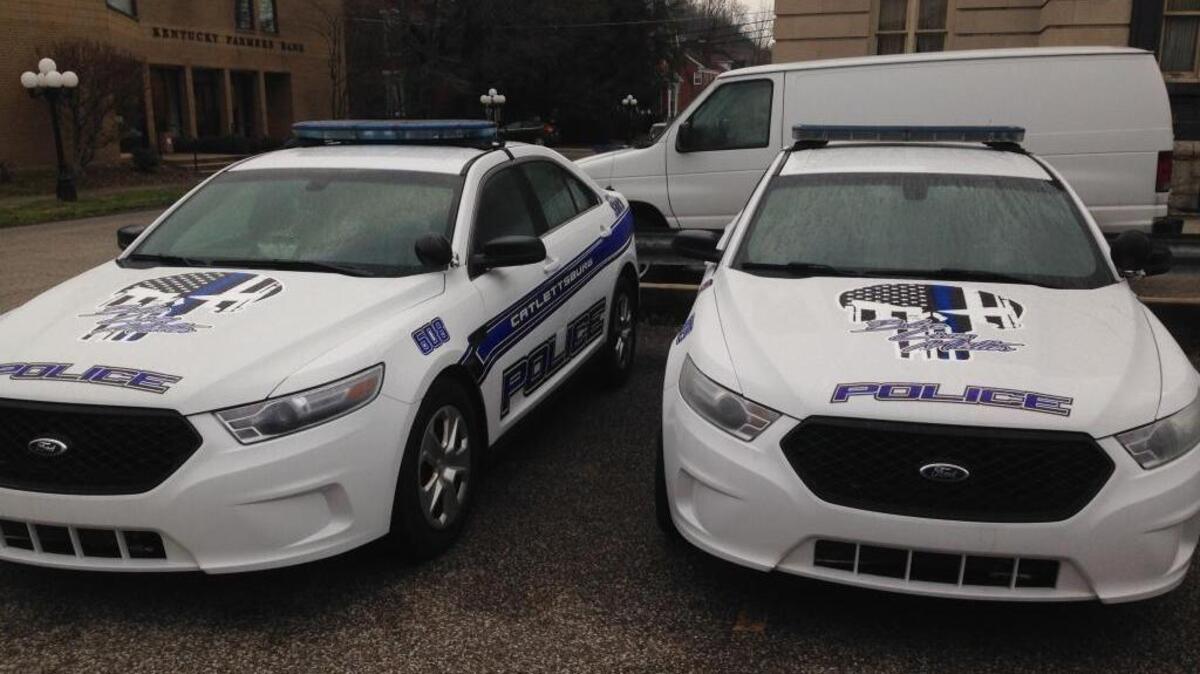 The Catlettsburg Police Department installed the decals on eight vehicles in December.