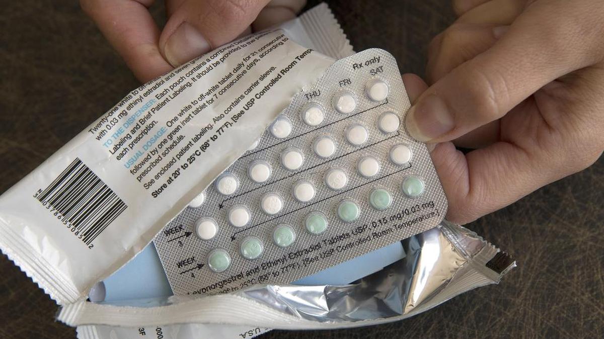 A one-month dosage of hormonal birth control pills is displayed Friday, Aug. 26, 2016, in Sacramento, Calif.