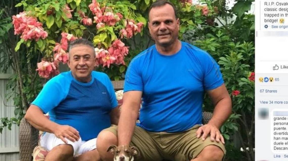Alberto Arias and Osvoldo Gonzalez, a longtime couple who co-owned a party planning business, died together when their truck was pancaked under the rubble.